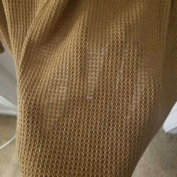 FLASH SALE🔥Button Down Waffle Knit Tunic in Camel - Picture 8 of 8